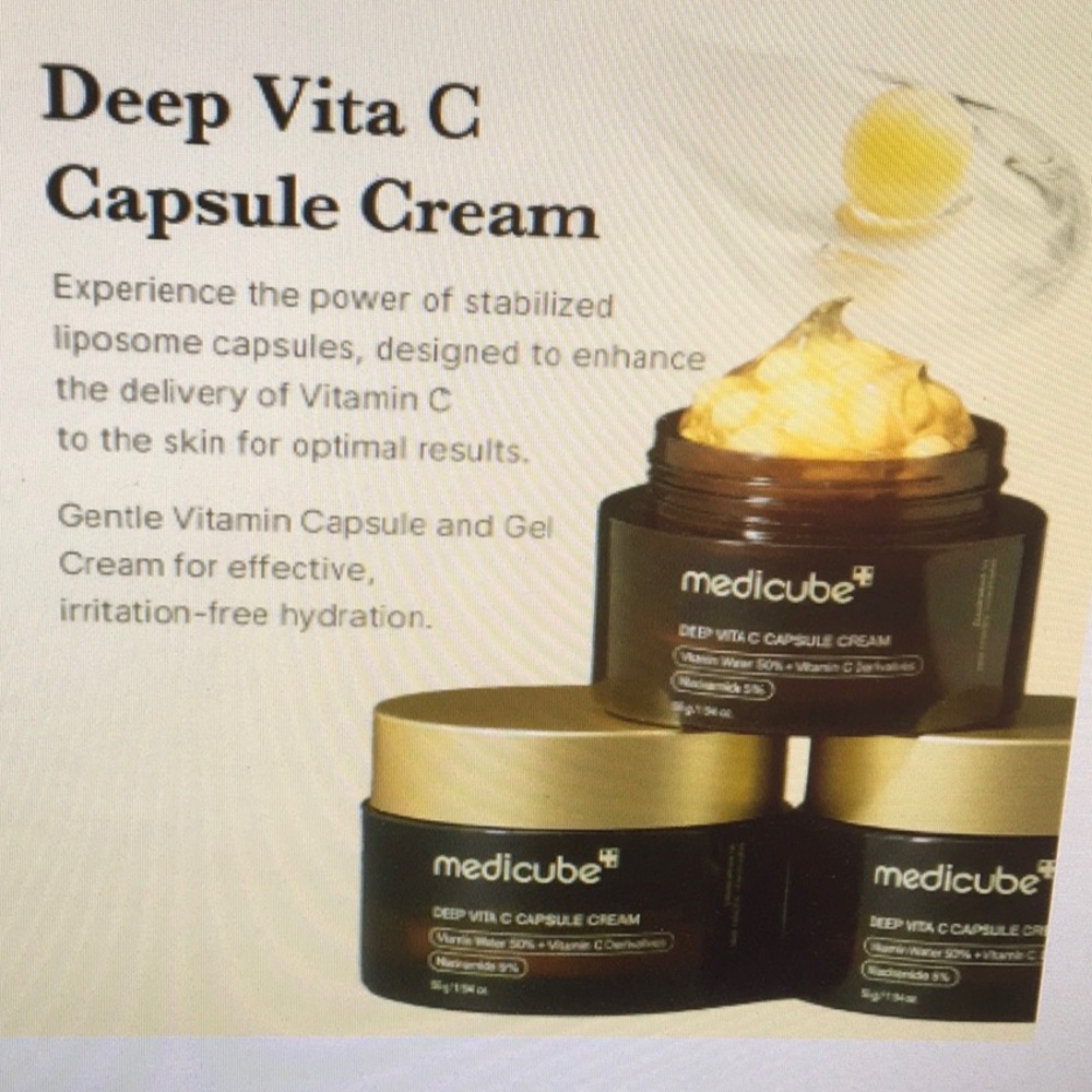 MEDICUBE/DEEP VITA C CAPSULE TRANSPARENT GEL CCREAM/NEW